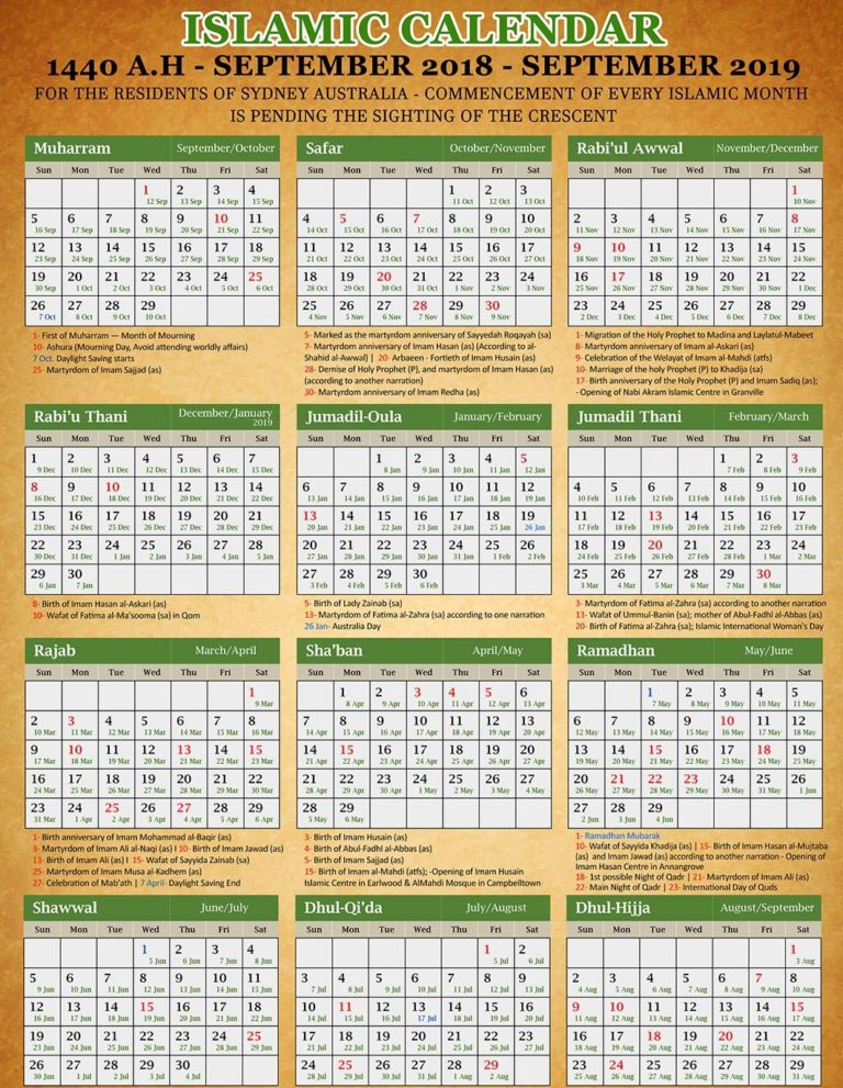 Shia Calendar 2025 Pdf Download In Urdu Maxy Stepha