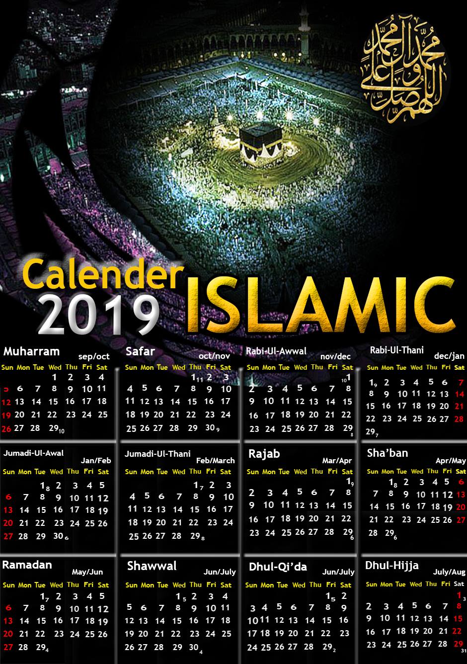 Islamic Calendar 2024 Pakistan Melva Sosanna
